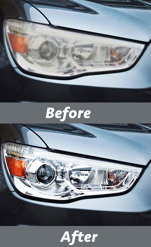 Headlight Restoration Before and After